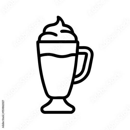 latte macchiato icon design