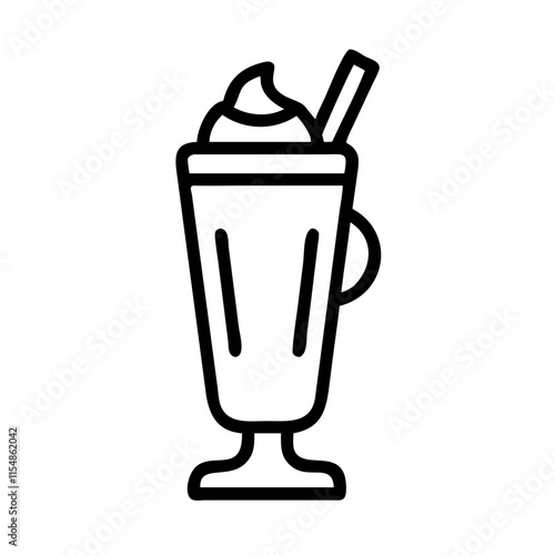 latte macchiato icon design