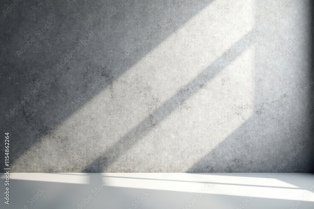 Fototapeta premium Abstract gray gradient wall, bright white light, empty room studio, illuminated, clean