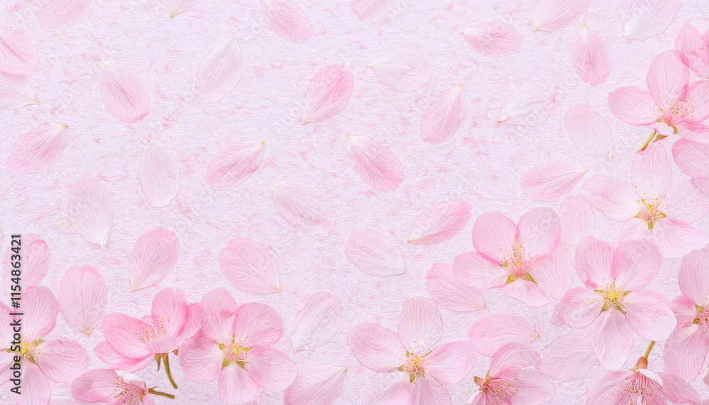 和紙と桜 和紙と桜