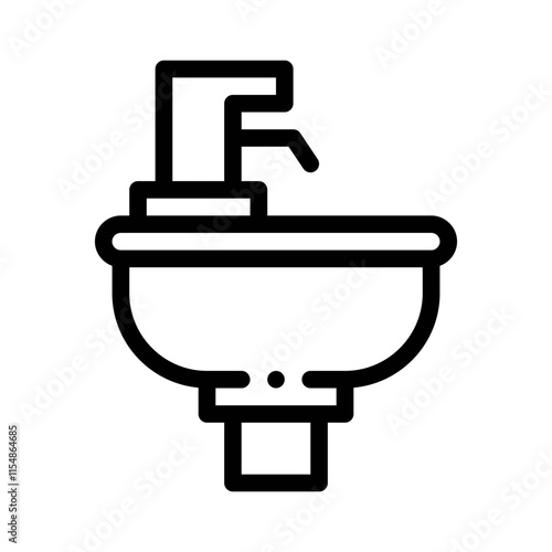 bidet line icon