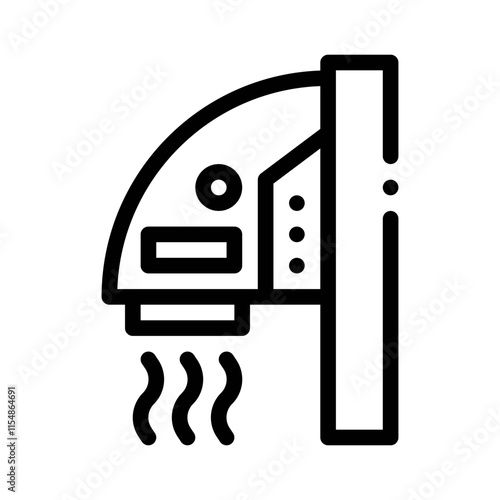 hand dryer line icon