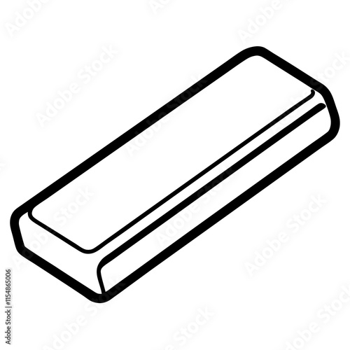 Eraser Line Art Vector Design