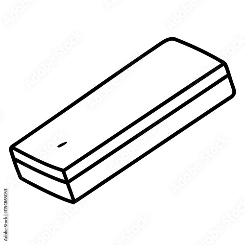 Eraser Line Art Vector Design