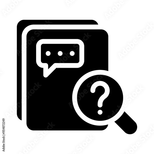 inquiry glyph icon