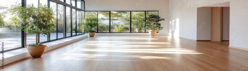Fototapeta premium Serene Minimalist Space with Natural Light