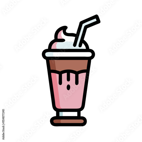 milkshake icon design