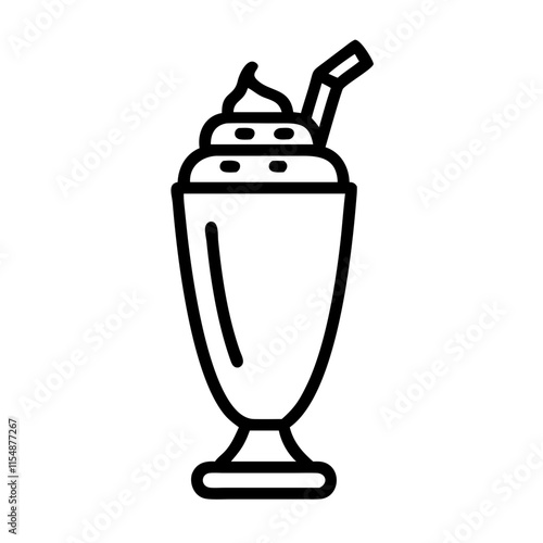 milkshake icon design