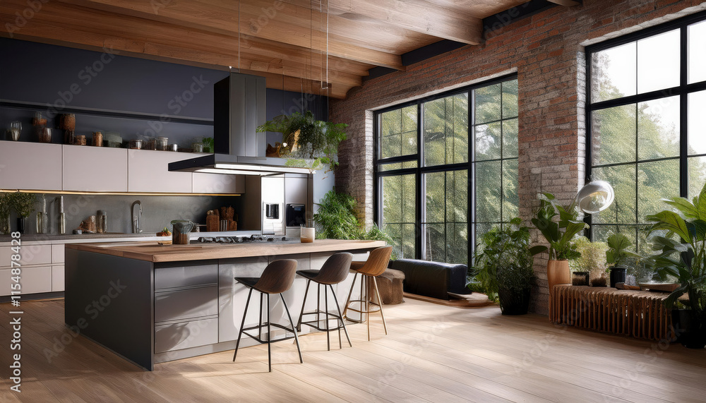 a beautiful kitchen and dining room a beautiful kitchen and dining room