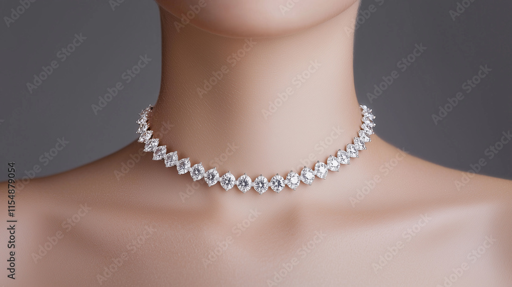 Elegant Diamond Choker Necklace Elegant Diamond Choker Necklace