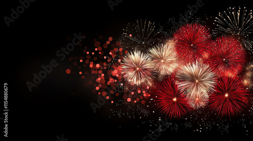 Red and Gold Fireworks Cele...