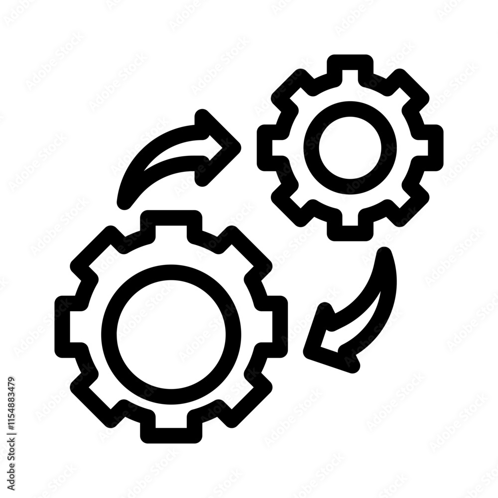 process line icon process line icon