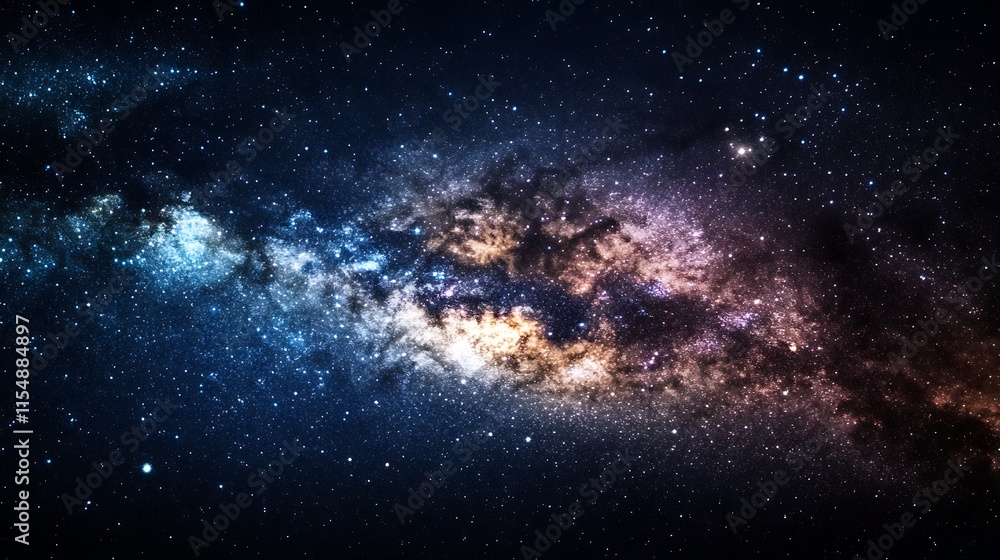 Fototapeta premium Milky Way Galaxy Space Nebula