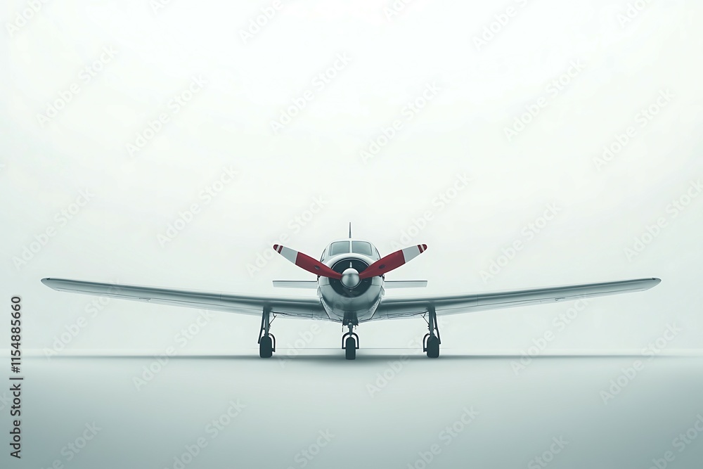 Fototapeta premium Airplane isolated on white background with clipping path