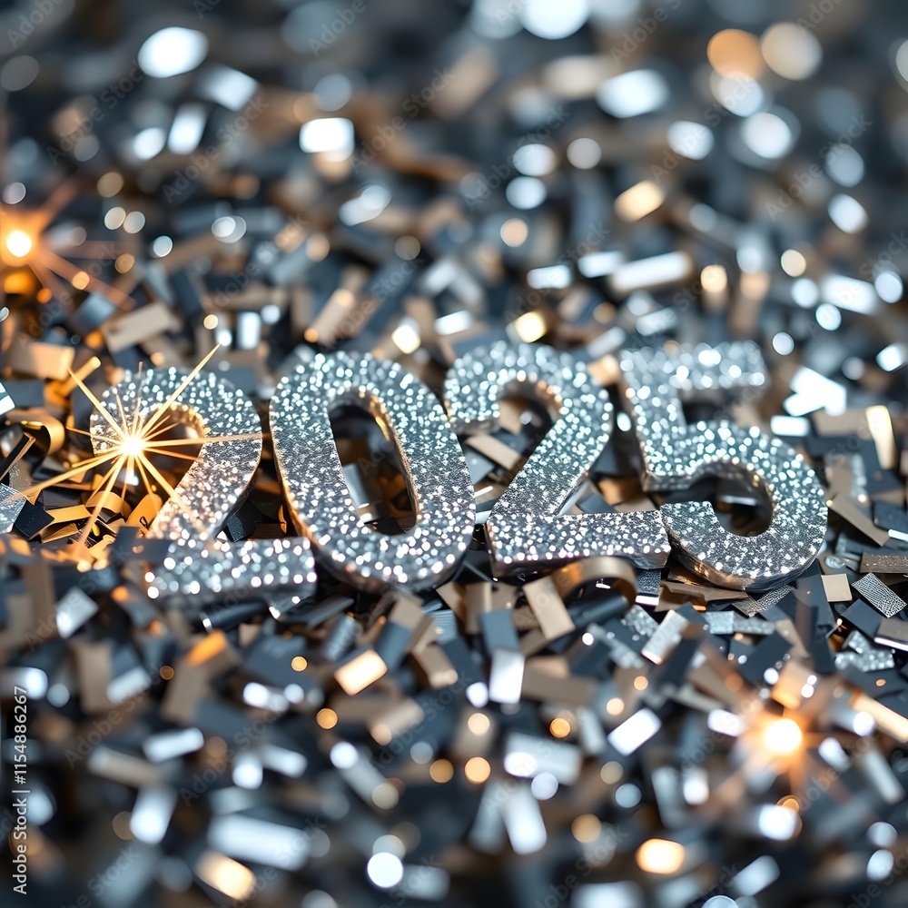Celebratory New Year Confetti Celebratory New Year Confetti