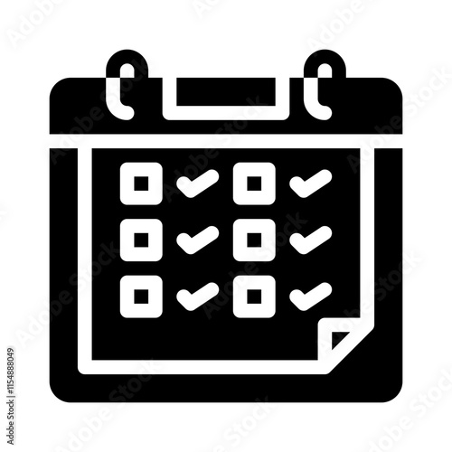 scheduling glyph icon