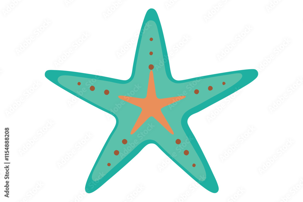 Obraz premium starfish on white background