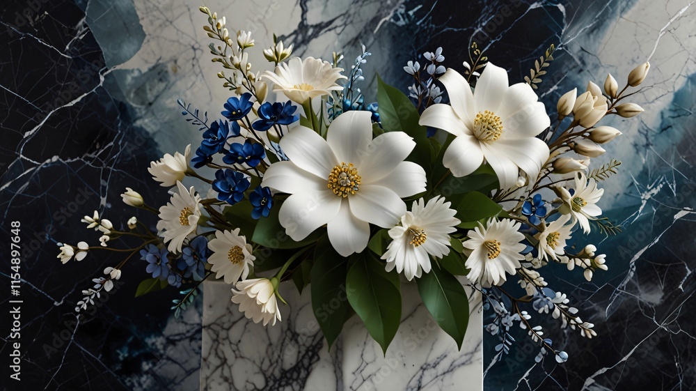red and white flowers , AI Generated.
