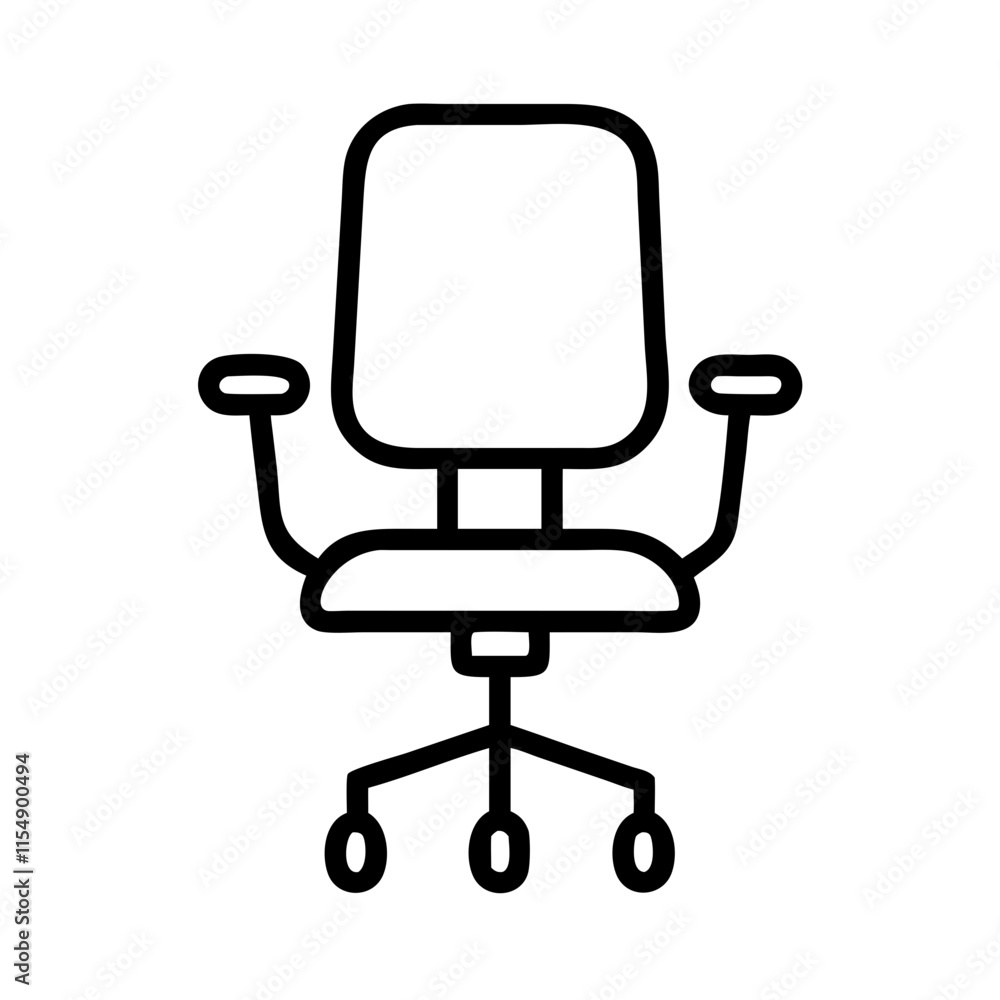 desk chair icon design