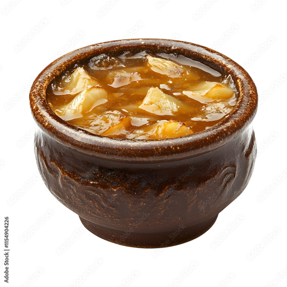 French onion soup Isolated On Transparent Background French onion soup Isolated On Transparent Background