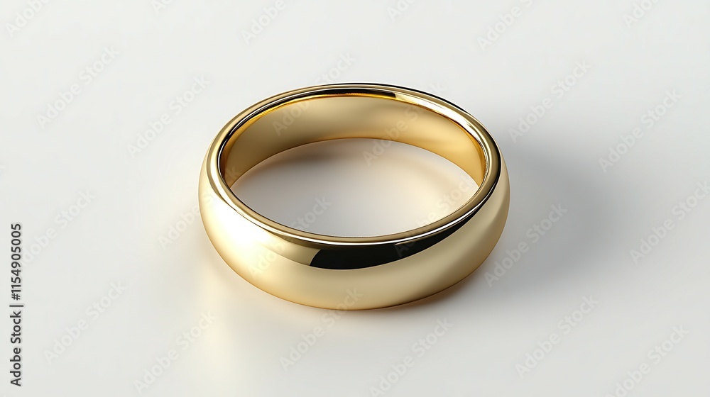 Wedding rings on a white background rendering Wedding rings on a white background rendering