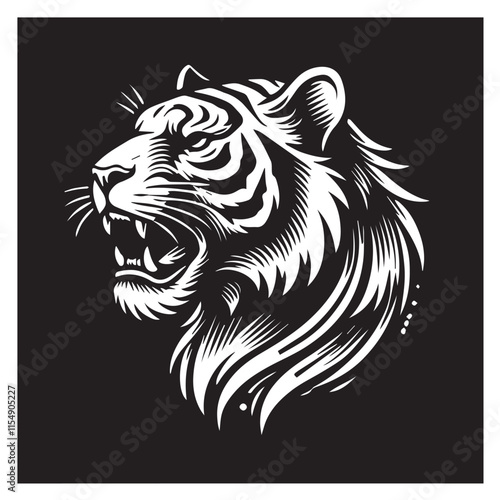 Tiger svg vector design photo