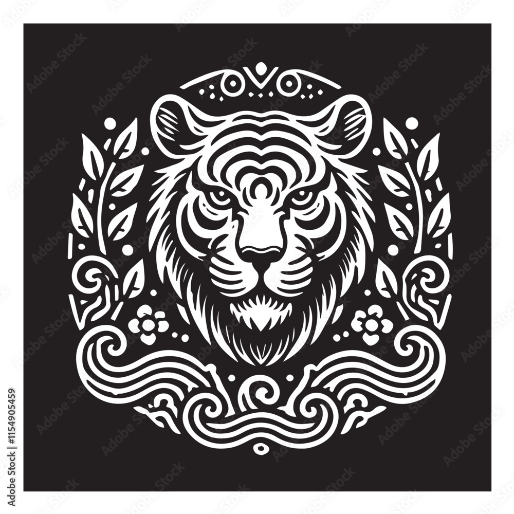 Tiger svg vector design Tiger svg vector design