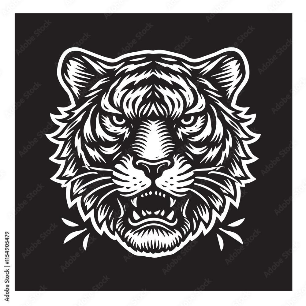 Tiger svg vector design Tiger svg vector design
