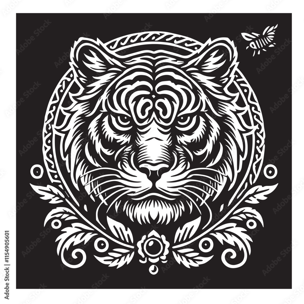 Tiger svg vector design Tiger svg vector design
