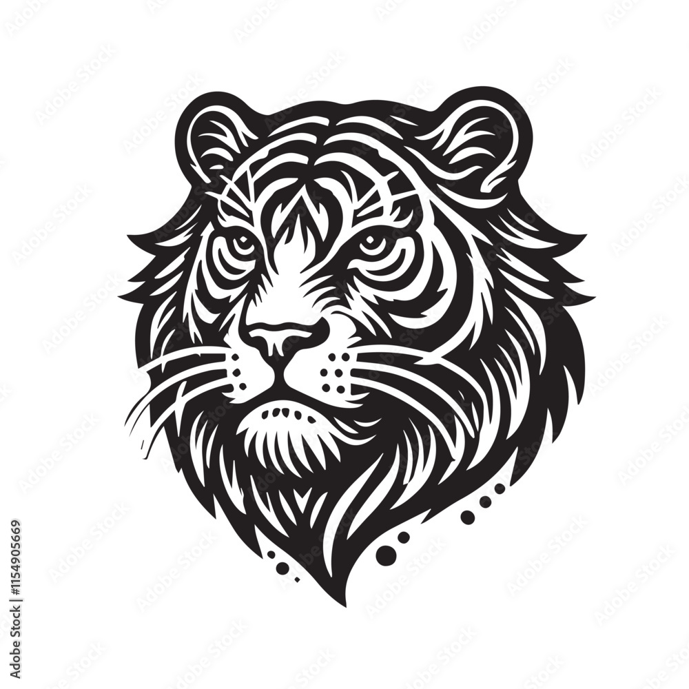 Fototapeta premium Tiger svg vector design