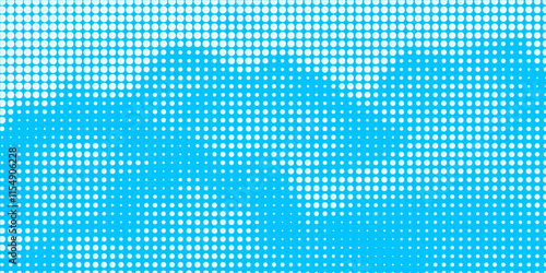 Wallpaper Mural Halftone dotted pattern as a background. Comics pop art style blue dots vector texture for your graphic and web design Torontodigital.ca