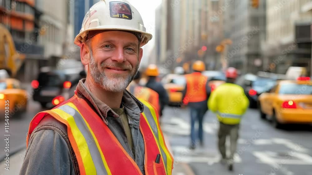 an attractive and smiling male construction worker wearing a hard hat an attractive and smiling male construction worker wearing a hard hat