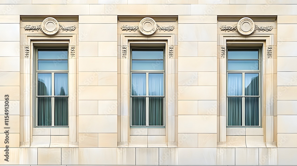 Obraz premium Federal Reserve building facade showcasing the iconic architecture and symbolic representation of economic stability and monetary policy in the United States