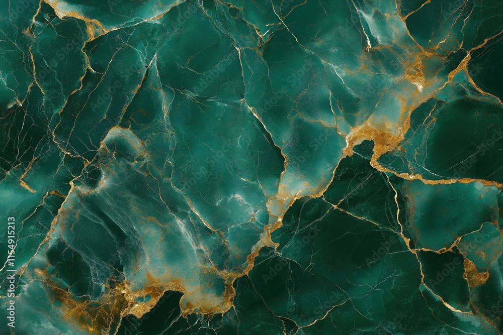 Emerald Green Marble with Gold Veins Texture Emerald Green Marble with Gold Veins Texture