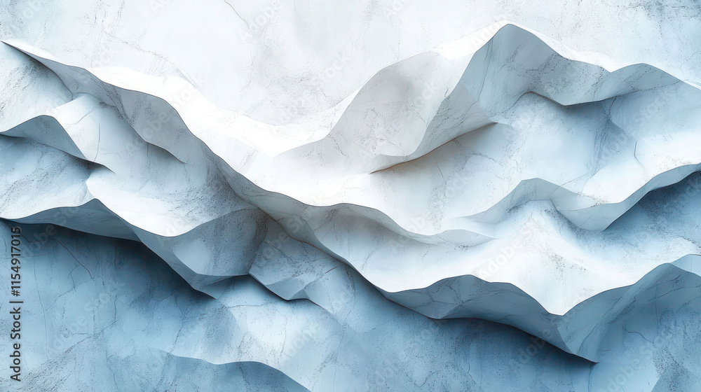 Fototapeta premium Abstract white Geometric banner design background.