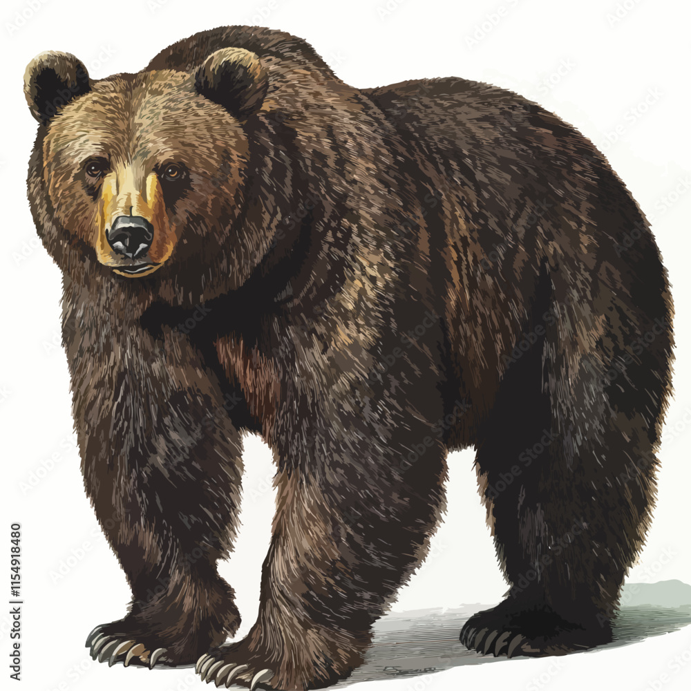 Fototapeta premium bear clip art, clip art concept