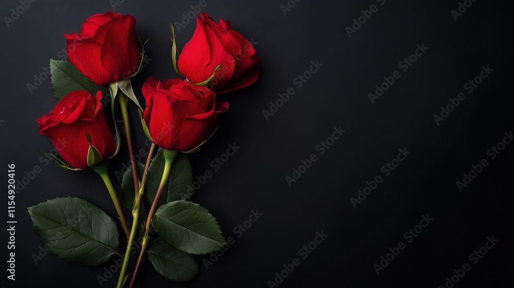Valentine's Day or Wedding Background with Beautiful Roses. Concept for a romantic party invitation or love message. Premium and luxurious Ai-Generative. Valentine's Day or Wedding Background with Beautiful Roses. Concept for a romantic party invitation or love message. Premium and luxurious Ai-Generative.