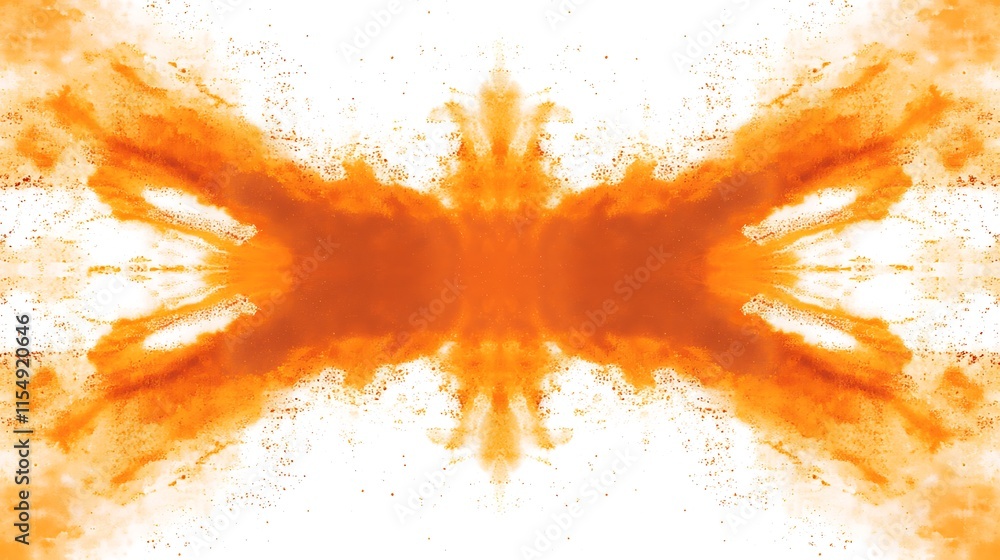 explosion of Orange isolated on white background explosion of Orange isolated on white background