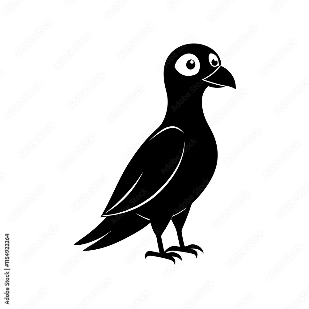 Falcon cartoon vector silhouette Falcon cartoon vector silhouette