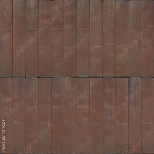 Seamless texture of aged metal copper wall roof cladding