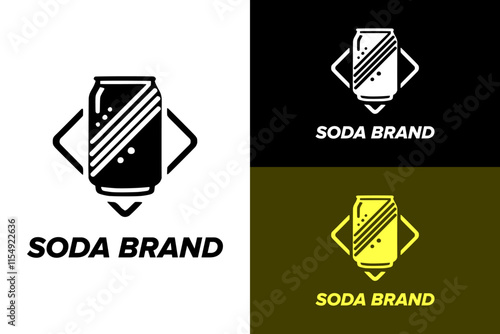 a drink can, box, borders, carb drinks, cold drink, soft drink, energy drink, juice bar, smoothies bar, bartender, bubbles, italic, soda logo, beverages company logo, vector graphics