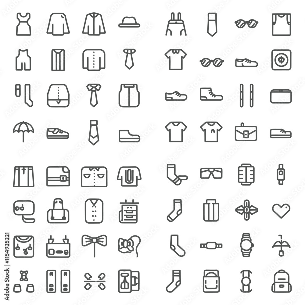 Tailor icon set vector Tailor icon set vector