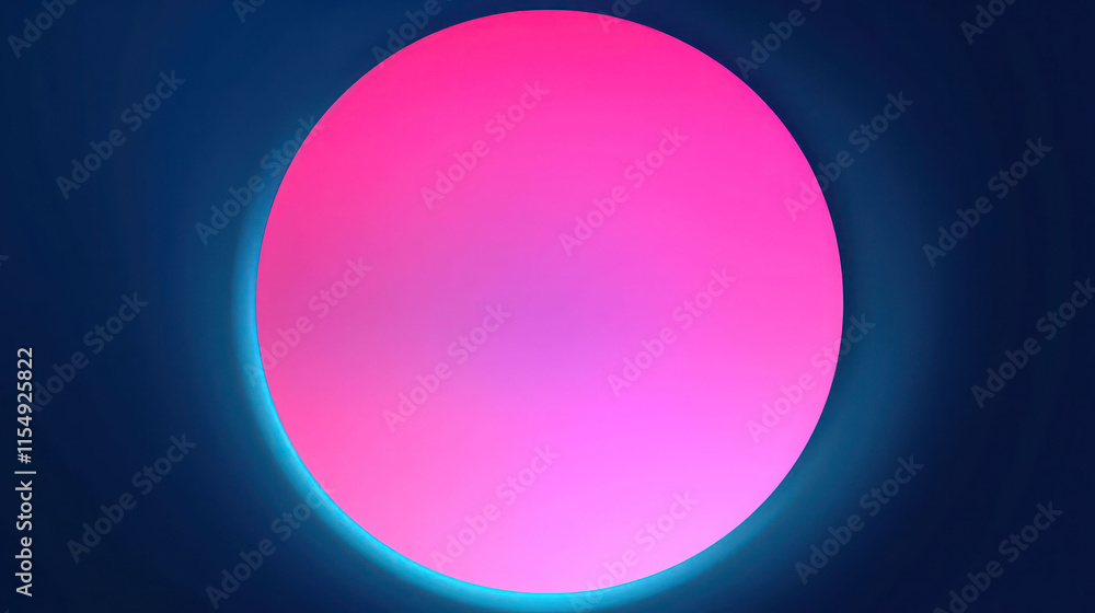 Obraz premium blue and pink gradation.abstract frame background.colorful.minimalist.circle effect style.eps 10