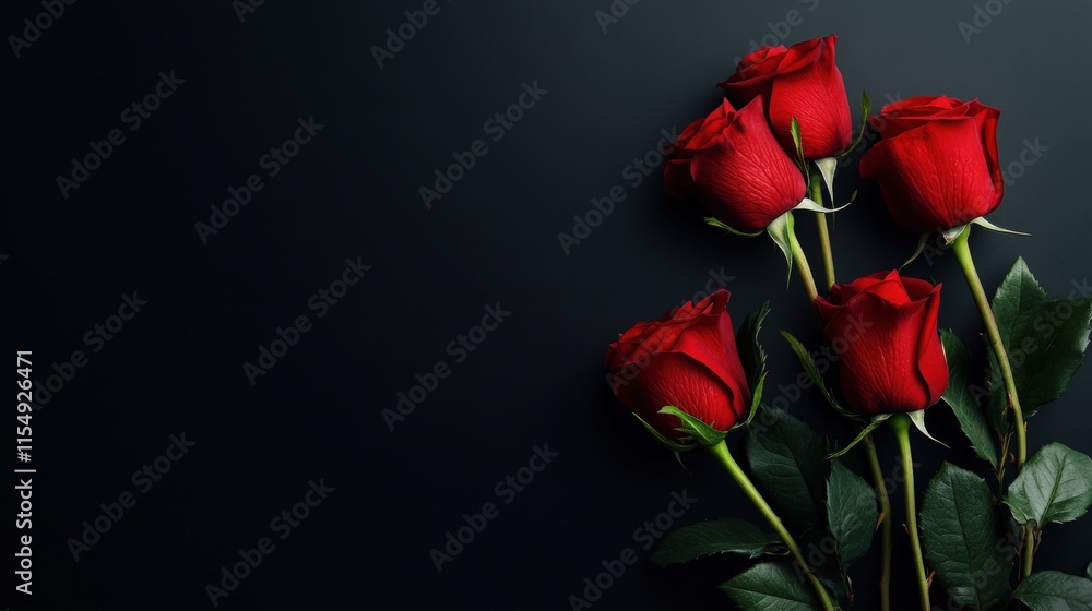 Valentine's Day or Wedding Background with Beautiful Roses. Concept for a romantic party invitation or love message. Premium and luxurious Ai-Generative. Valentine's Day or Wedding Background with Beautiful Roses. Concept for a romantic party invitation or love message. Premium and luxurious Ai-Generative.