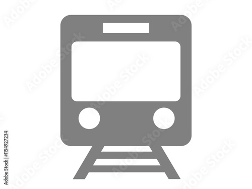 電車のアイコン・シルエット