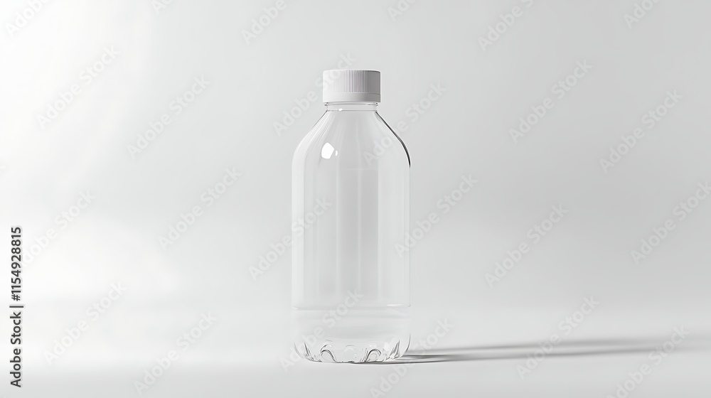 Empty plastic bottle isolated on white background Empty plastic bottle isolated on white background