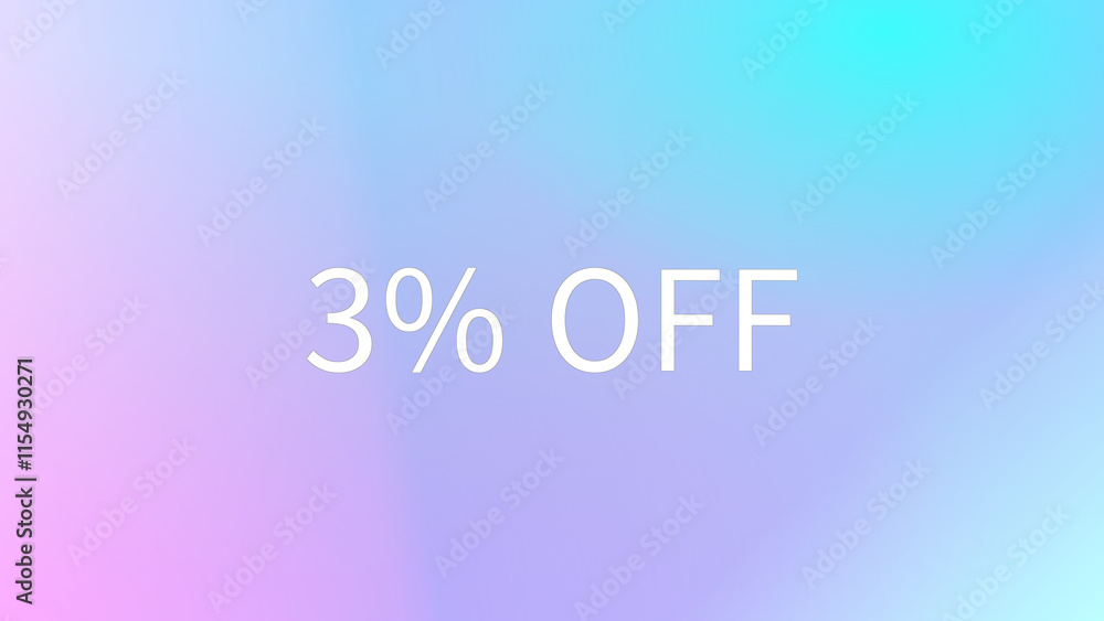 3% OFF のグラデーション背景イラスト 3% OFF のグラデーション背景イラスト