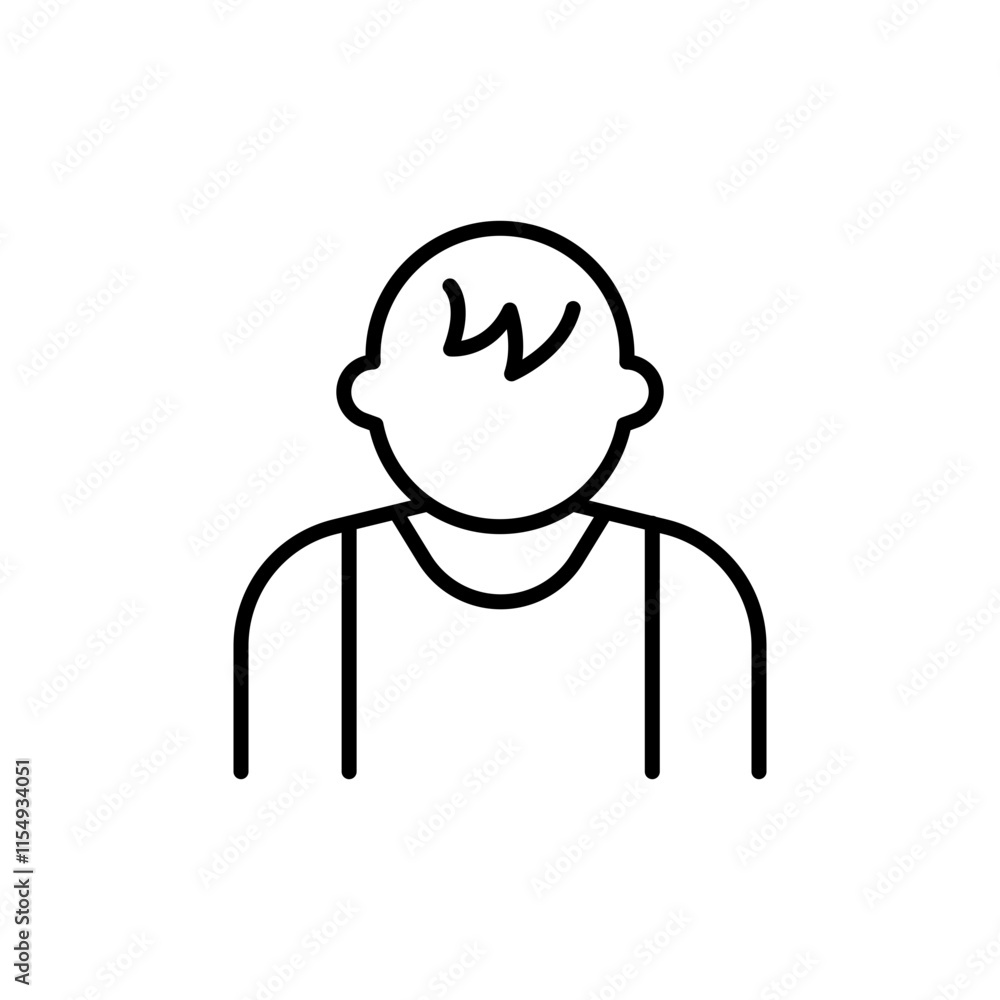 Children outline icons, minimalist vector illustration ,simple transparent graphic element .Isolated on white background Children outline icons, minimalist vector illustration ,simple transparent graphic element .Isolated on white background