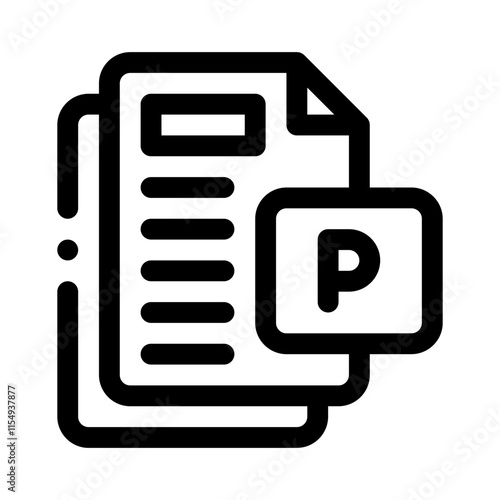 presentation line icon