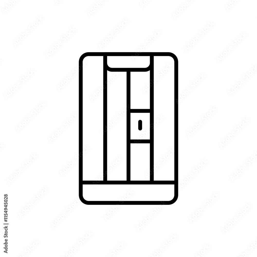 Social media addiction outline icons, minimalist vector illustration ,simple transparent graphic element .Isolated on white background Social media addiction outline icons, minimalist vector illustration ,simple transparent graphic element .Isolated on white background